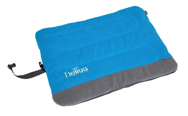 [Australia] - DOGHELIOS 'Combat-Terrain' Cordura-Nyco Reversible Nylon and Polar Fleece Travel Camping Folding Pet Dog Bed Mat, Medium, Blue, Grey 