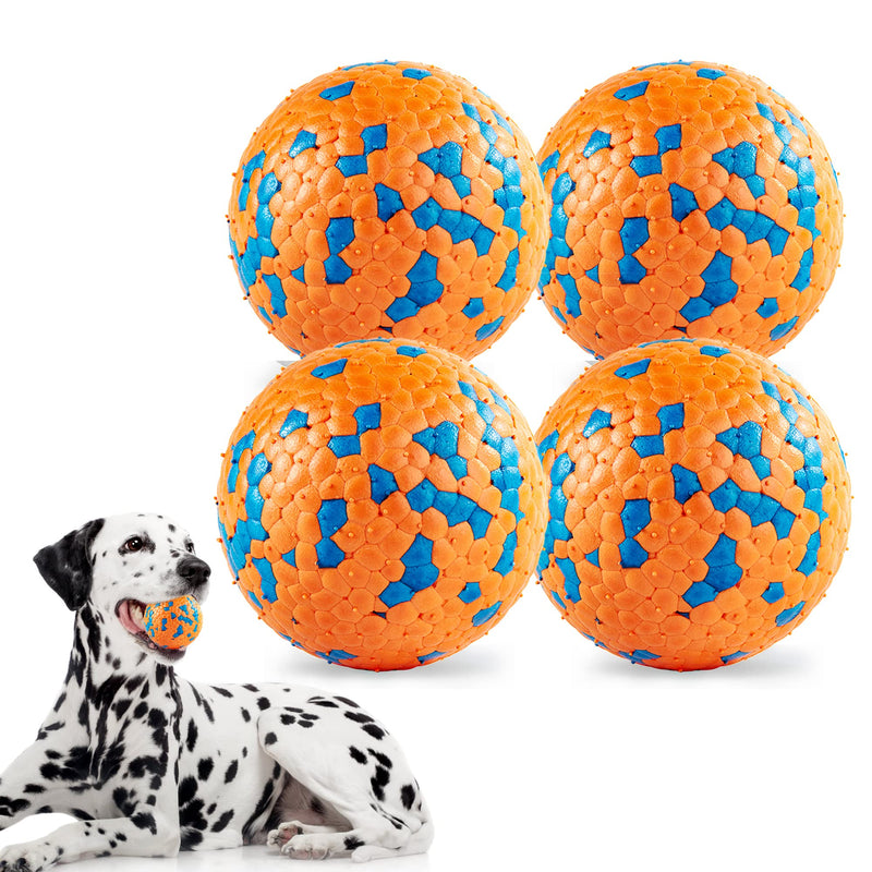 FUSOTO 2PCS Interactive Dog Balls, Dog Toys for Boredom and Stimulating, Dog Toys for Aggressive Chewers, Safer for Dog's Mouths, for Large Medium Small Puppy, Training Catch & Fetch, Water-Floating 2 PCS - Orange œÜ2.75 inch Ôºà7cmÔºâ - PawsPlanet Australia