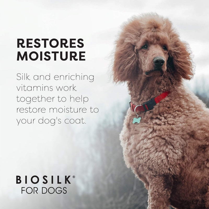 BioSilk for Dogs Silk Therapy Dog Shampoo with Organic Coconut Oil | Coconut Dog Shampoo, Sulfate and Paraben Free Conditioner - PawsPlanet Australia