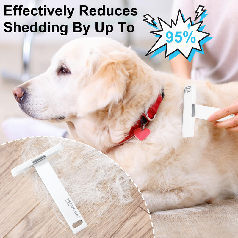 Pet brushes self-cleaning dog brush & cat brush undercoat brush for dogs and cats grooming and hair removal - PawsPlanet Australia