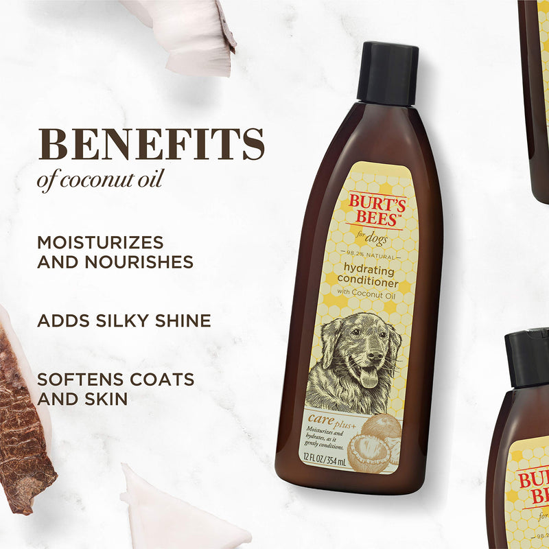 Burt's Bees for Dogs Care Plus+ Dog Grooming Supplies - Natural Dog Shampoo and Conditioner, Burts Bees Dog Conditioner, Puppy Shampoo, Dog Ear Cleaner, Dog Lotion for Dog Paw, Burts Bees Pet Dog Wash Hydrating - PawsPlanet Australia