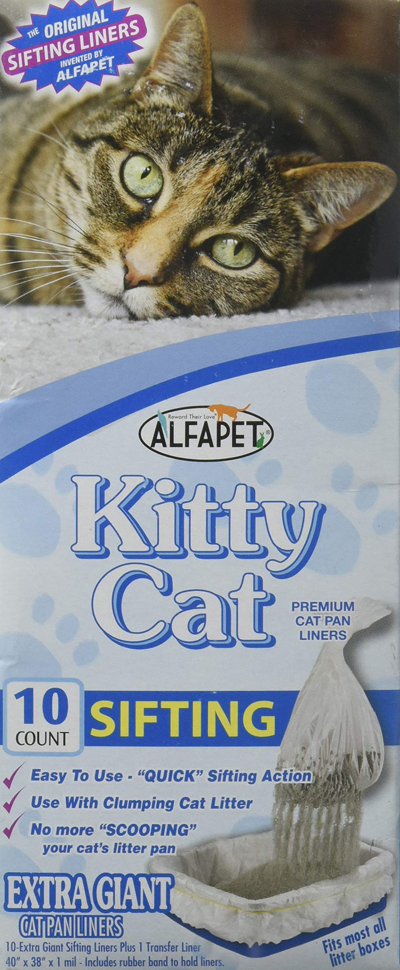 [Australia] - Kitty Cat Alpha Pet Premium Cat Pan Liners - 10 Count 