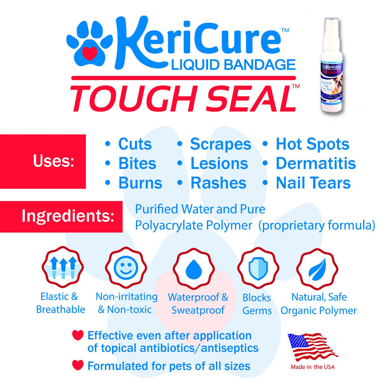 KeriCure 2 oz Tough Seal Pet Liquid Bandage - PawsPlanet Australia