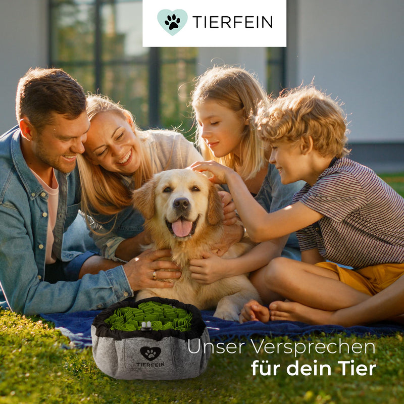 Tierfein® - Sniffing carpet for dogs - Intelligence toy - Size-adjustable, durable dog toy - For dogs of all kinds - green and anthracite Green-anthracite - PawsPlanet Australia