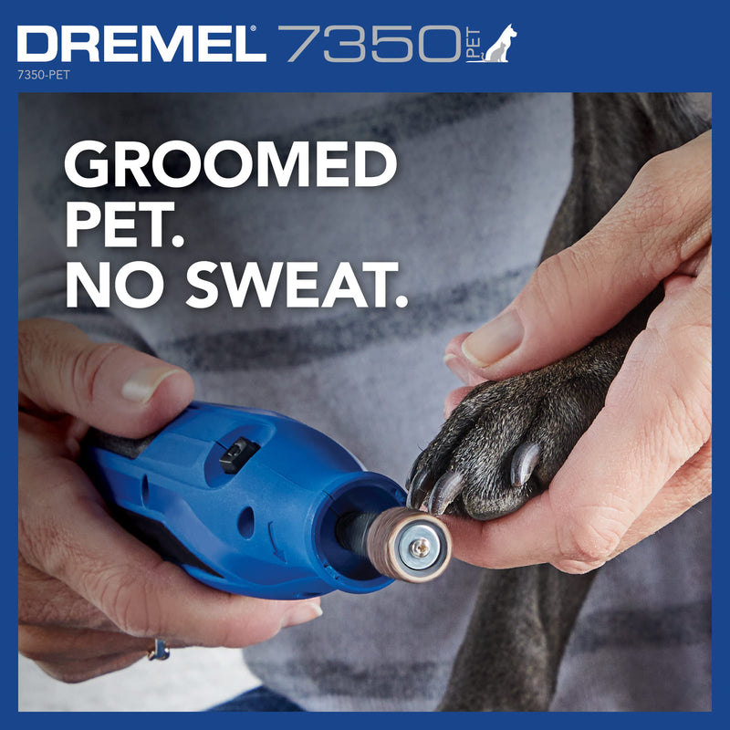 Dremel 7350-PET 4V Pet & Dog Nail Grinder, Easy-To-Use & Safe Nail Trimmer, Professional Pet Grooming Kit - Works on Large, Medium, Small Dogs & Cats New Model - PawsPlanet Australia