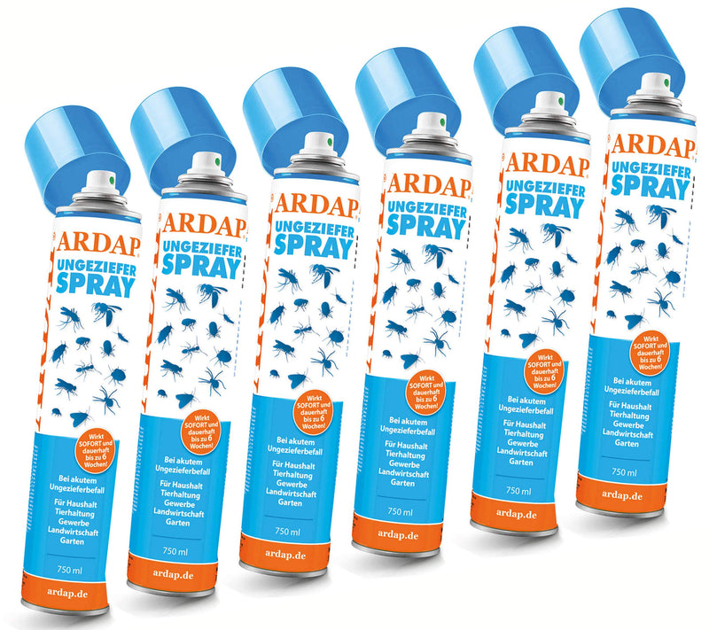 6X Ardap bug spray 750ml Ardap Care - PawsPlanet Australia