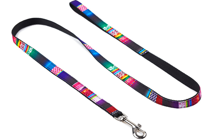 Garronda Dog Leash 51.2 in 675 (Mosaic/Purple, 51.2 in) Mosaic/Purple - PawsPlanet Australia