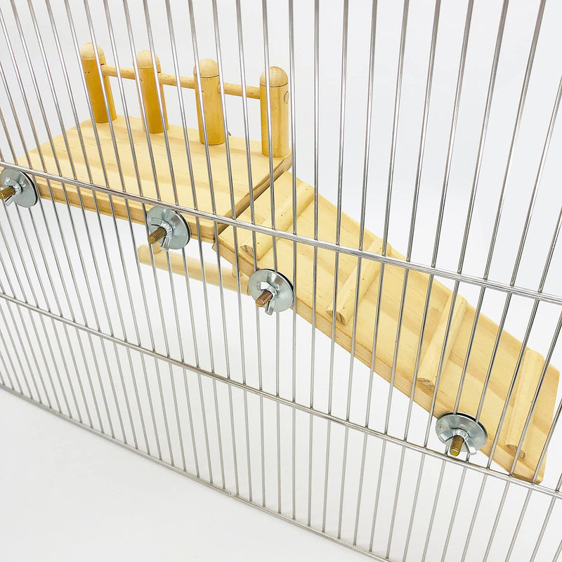 Parrot Climbing Ladder, Bird Wooden Playground with Climbing Ladder Stand, Parrot Play Stand, Bird Swing for Green Cheeks, Small Lovebirds, Goldens, Hamsters, Bird Cage Chew Toy Set - PawsPlanet Australia