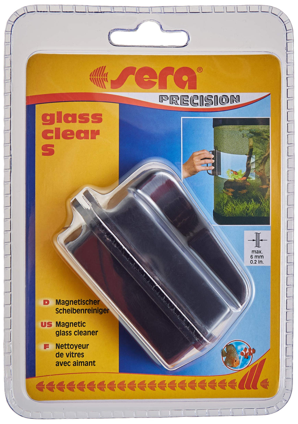 sera glass clear S - With these magnets, the glass panes of an aquarium can be easily cleaned. 6mm - PawsPlanet Australia