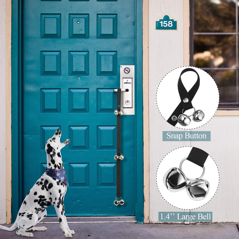 Frienda 5 Pieces Pet Training Bell Set Includes Dog Training Whistle to Stop Barking Dog Bell Strap Dog Training Bell Cat Training Clicker for Potty House Training - PawsPlanet Australia