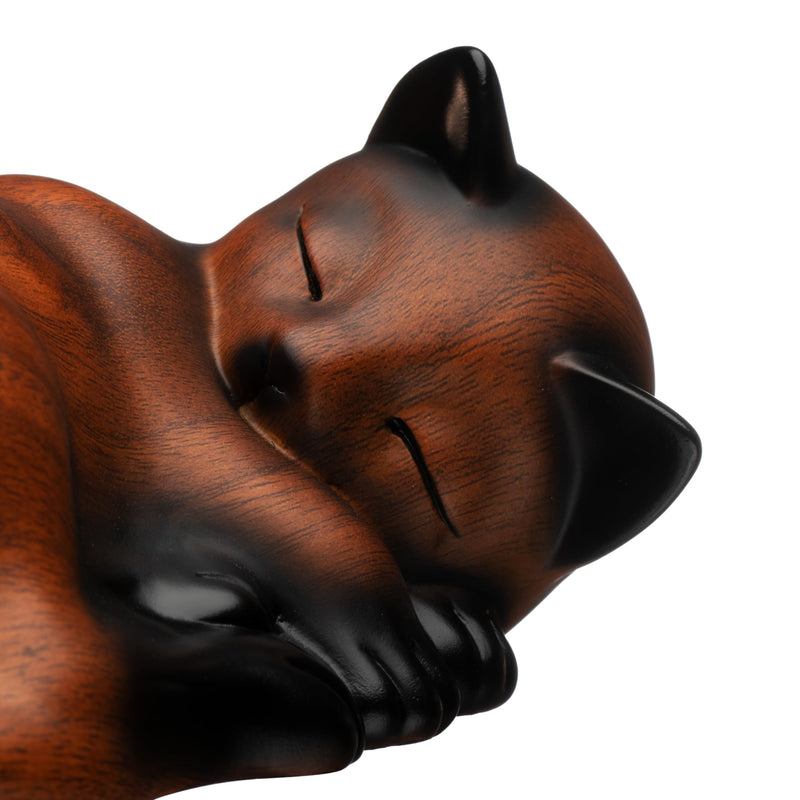 Pet Urns,Sleeping Resin Cremation Cat Urn, Cat Urns for Ashes, Small Animal Urn,Small Pet Urns Cherry - PawsPlanet Australia
