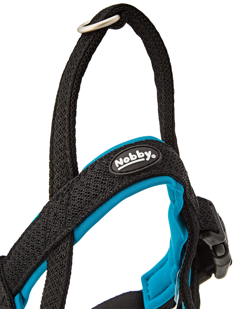 Nobby Preno Mesh Norwegian Harness, 38 - 50 cm+36 cm/20 - 25 mm, Turquoise - PawsPlanet Australia