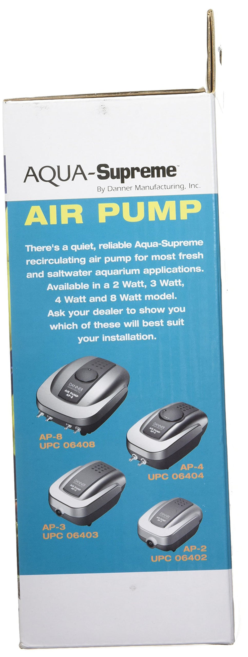 [Australia] - DANNER MANUFACTURING, Inc. Supreme Oxy-Flow Low Volume Aquarium Air Pumps, AP-4 Aquarium Air Pump, 3.5-watt, 06404 4-Watt 