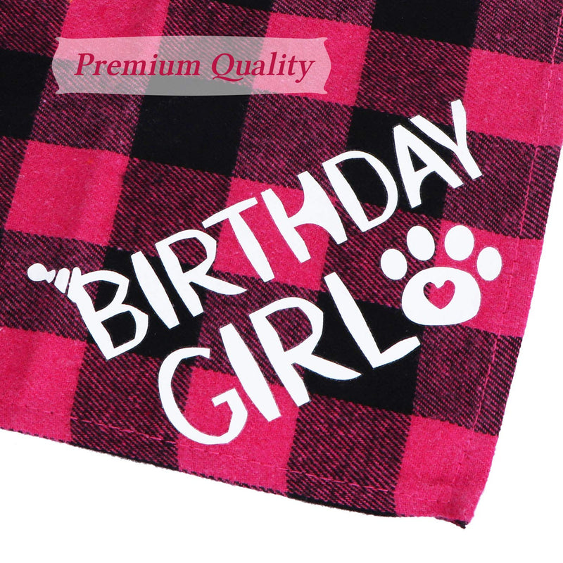 STMK Dog Birthday Bandana, Dog Birthday Girl Bandana Triangle Scarf for Dog Puppy Birthday Small (Pack of 1) - PawsPlanet Australia