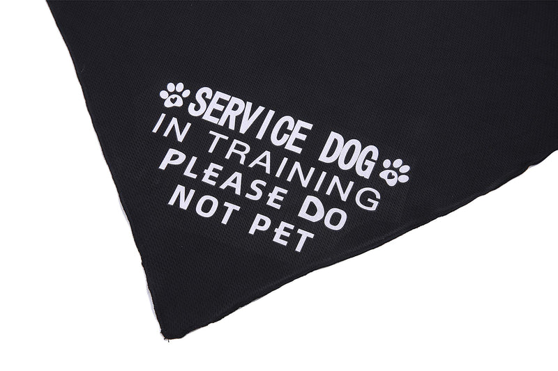 [Australia] - JPB Service Dog in Training Please DO NOT PET Black Dog Bandana 