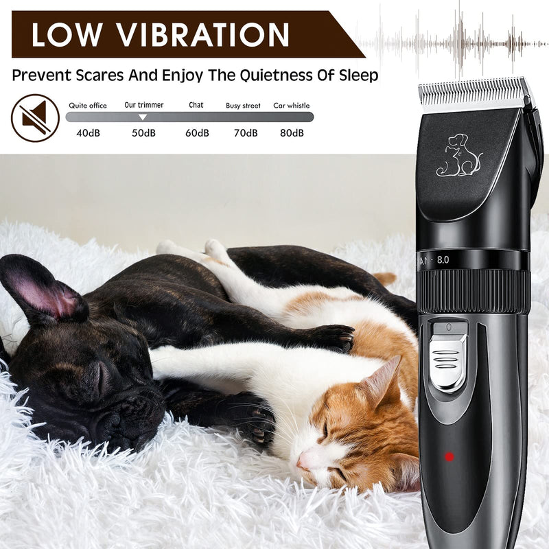 Quiet dog clipper | Professional clipper | Dog Cat Pet Hair Clipper | Electric dog trimmer | Cordless hair clipper | Cordless pet hair trimmer - PawsPlanet Australia