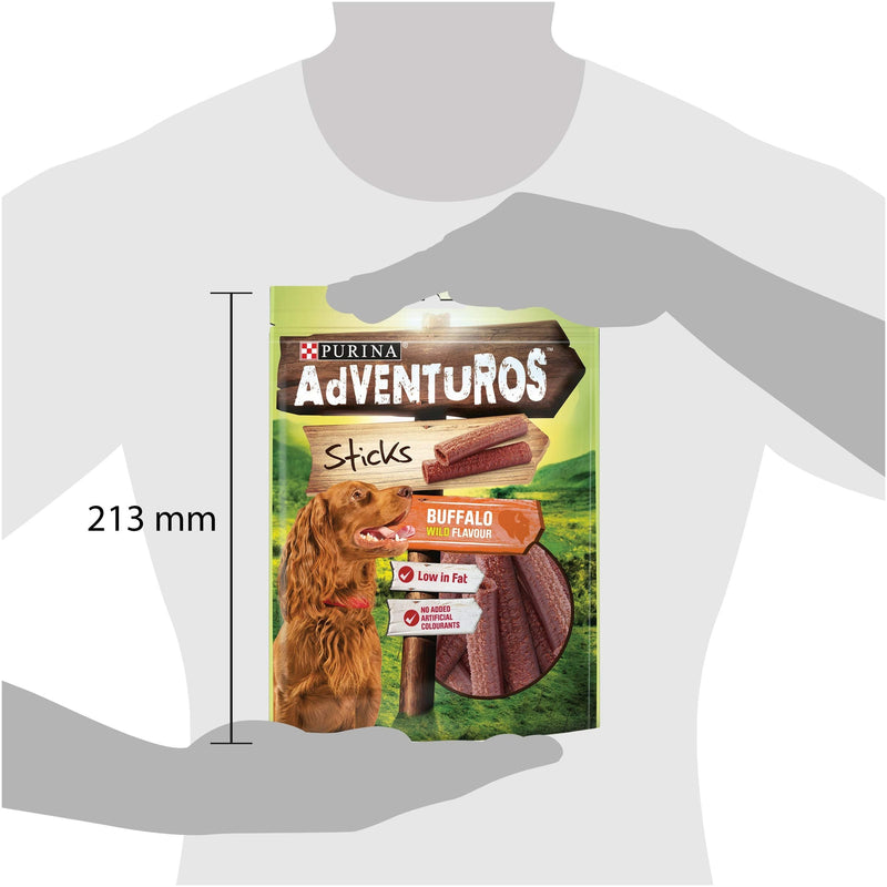Adventuros Sticks Dog Treats Buffalo Flavour 120g - PawsPlanet Australia