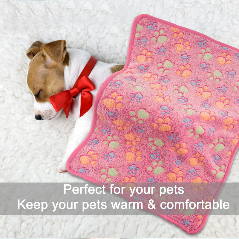 3 Pack Cat and Dog Blanket - MIWOPET Soft & Warm Fleece Flannel Pet Blanket, Great Pet Throw for Puppy, Small Dog, Medium Dog & Large Dog (Small) Small (23"*15") - PawsPlanet Australia