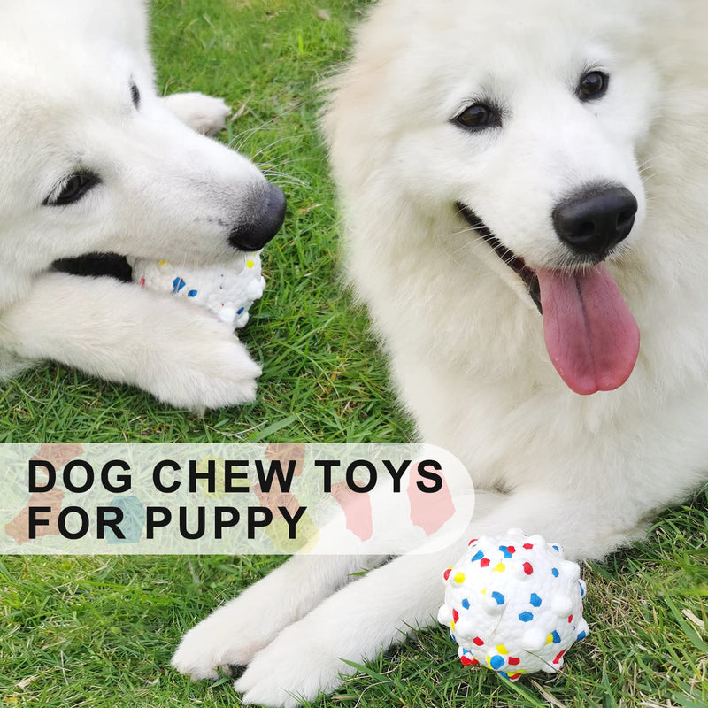 Dog Chew Toy for Puppy Indestructible Interactive Football Dog Toy Durable Toy for Small Dogs and Medium Chewers Multicolor - PawsPlanet Australia