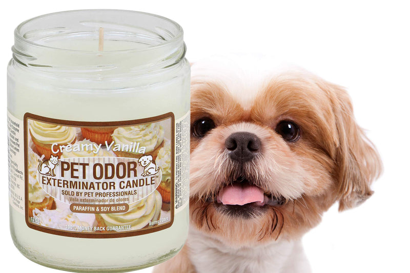 Pet Odor Exterminator Candle Creamy Vanilla - PawsPlanet Australia