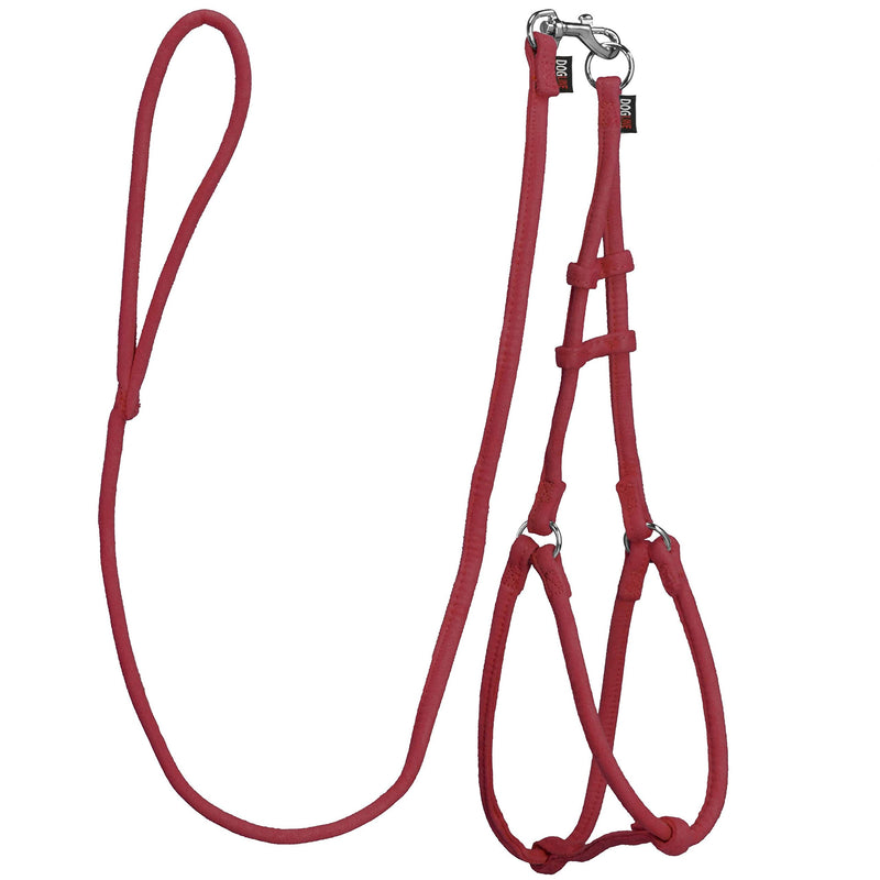 [Australia] - Dogline Comfort Microfiber Round Step-in Harness with Lead Small Purple 