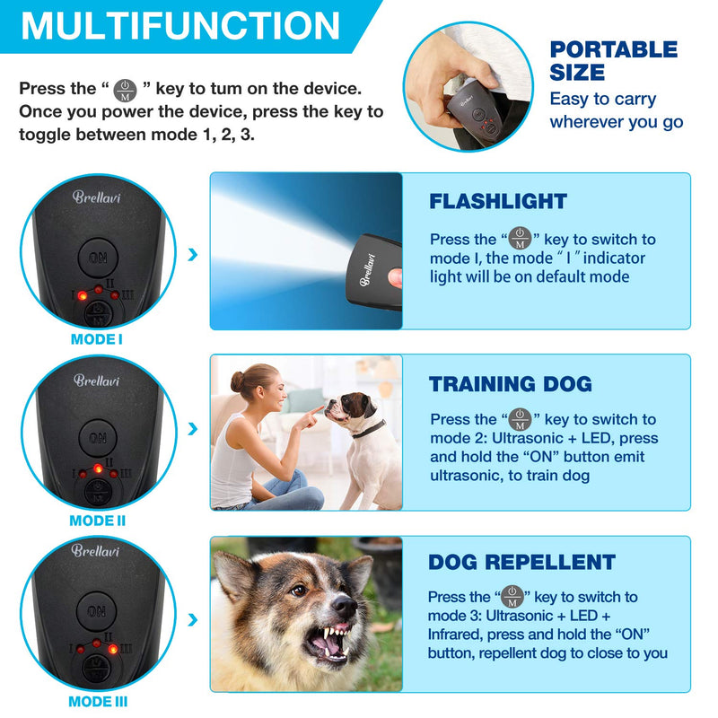 [Australia] - Brellavi Dog Training and Barking Control Device, Upgraded Dog Training and Anti-Barking Device 