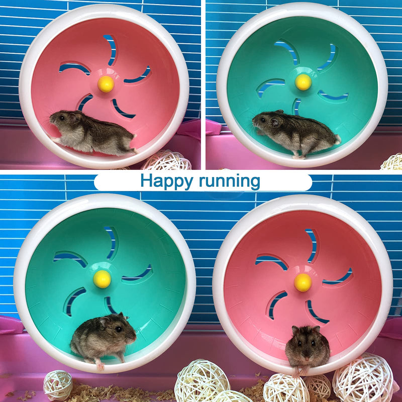 Hamster Wheel,Silent Hamster Wheel,Silent Spinner,Quiet Hamster Wheel,Super-Silent Hamster Exercise Wheel,Adjustable Stand Silent Spinner Hamster Wheel for Hamsters,Gerbils,Mice,Small Pet 7in Blue A - PawsPlanet Australia