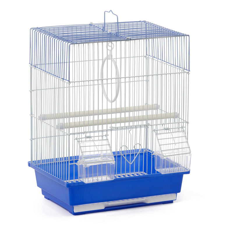 Prevue Pet Products Flat Top Economy Bird Cage Blue and White 31991 - PawsPlanet Australia