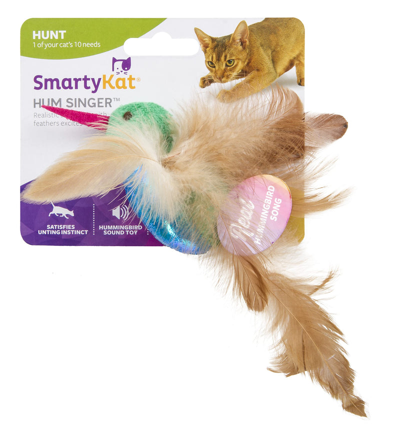 SmartyKat Electronic Sound Bird Toys for Cats & Kittens, Battery Powered, Mimics Sound of Real Prey, Fun & Interactive Play - Multiple Styles Hum Singer - PawsPlanet Australia