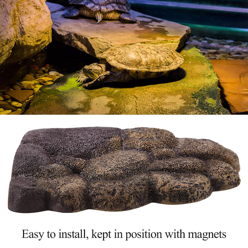 Turtle Basking Platform Floating Platform Turtle Dock Resin Turtle Magnetic Platform Unique Floating Island for Semi Aquatic Animals (NS-78) NS-78 - PawsPlanet Australia