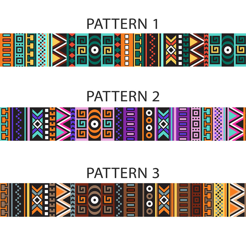 [Australia] - CollarDirect Martingale Collars for Dogs Heavy Duty Tribal Pattern Adjustable Soft Safety Training Nylon Wide Pet Collar Medium Large Pattern 2 L, Neck Size 15"-20" 