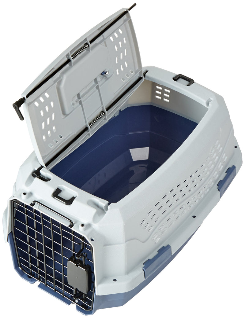 Amazon Basics 19-Inch (48 cm) Two-Door Top-Load Pet Kennel Blue 19-Inches - PawsPlanet Australia