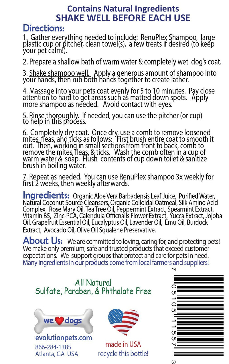 [Australia] - RenuPlex Extra Strength Dog Healing Spray for Dog Hot Spots, Mange, Dog Skin Problems Antifungal Dog Hot Spot Spray Also Eliminates Mange, Mites. All Natural. Unconditional Guarantee. Made in USA 