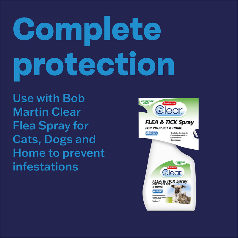 Bob Martin Clear | Flea & Tick Spot On for Cats and Kittens | Pesticide Free Repellent | Clinically Proven Prevention (1 Pipette) - PawsPlanet Australia