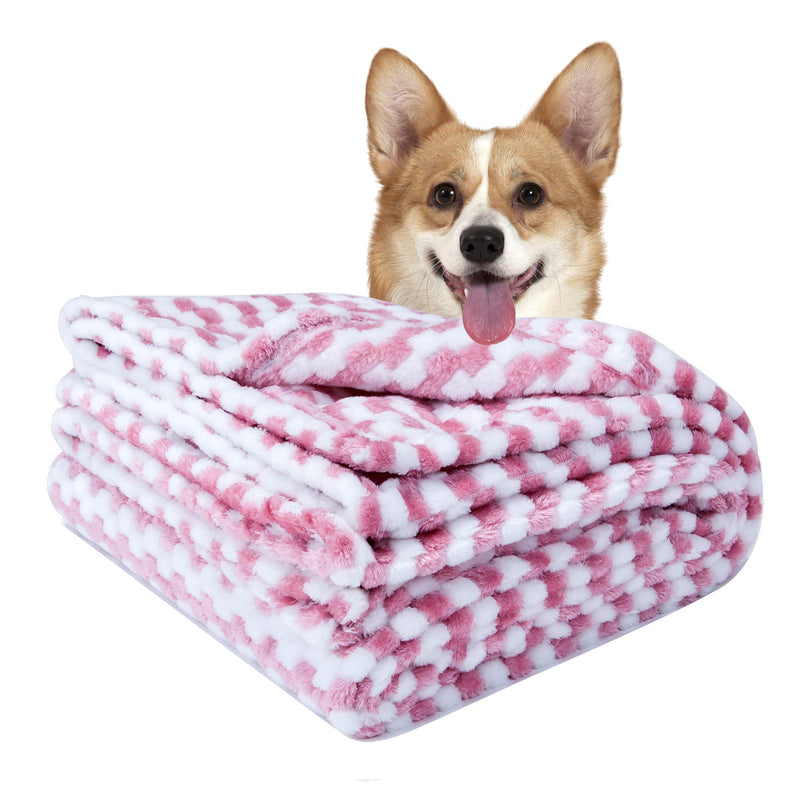 Msicyness Dog Blanket,Soft Fuzzy Blankets for Puppy, Small,Medium,Large,X-Large Premium Fluffy Blankets Plush Fleece Throw Dog Bed, Couch, Sofa, Reversible Travel Warm Covers S（24x32 inches） 2 Pack Purple - PawsPlanet Australia