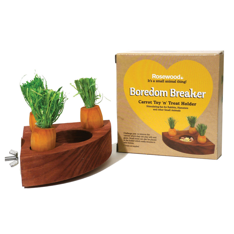 Rosewood Boredom Breakers Carrot Toy and Snack Bowl S Clear - PawsPlanet Australia