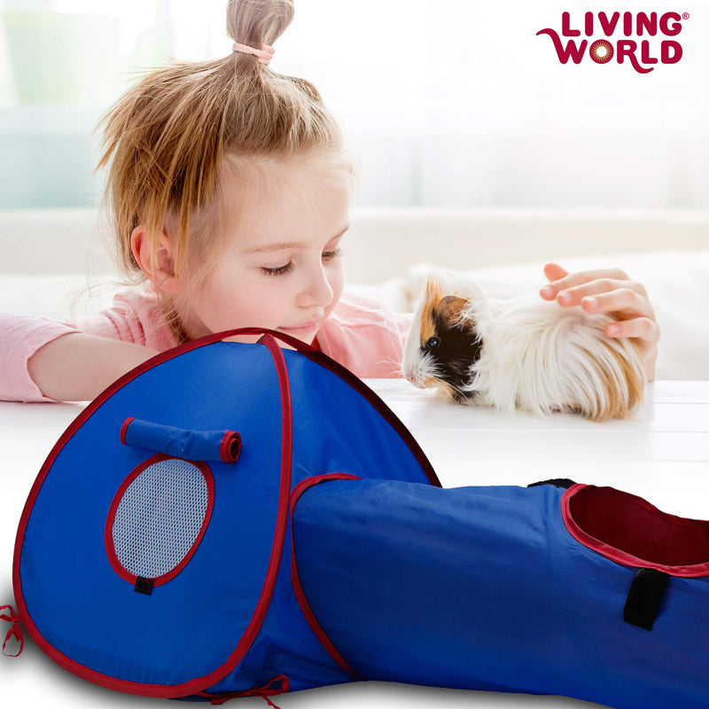 Living World Tent for Pets, Blue/Red - PawsPlanet Australia