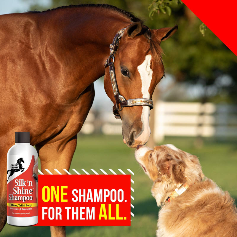 [Australia] - HARRIS Happy Horse Silk 'n Shine Mane, Tail & Body Shampoo for Silky & Manageable Hair 32oz 