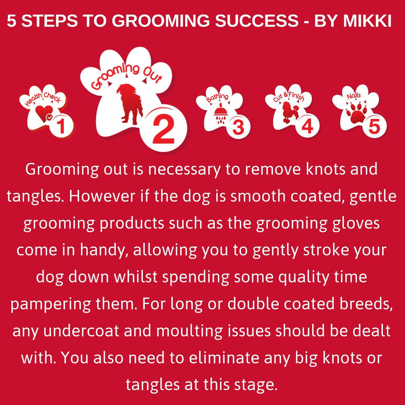 Mikki Dog, Puppy Grooming Anti Tangle Rake - Dematting Tool Removes Knots, Tangles and Matts - Large - PawsPlanet Australia