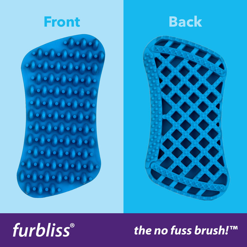 [Australia] - Furbliss Dog/Cat Brush for Grooming Small Pets, Great for The Bath, Deshedding and Massaging Your Pet Short Hair 