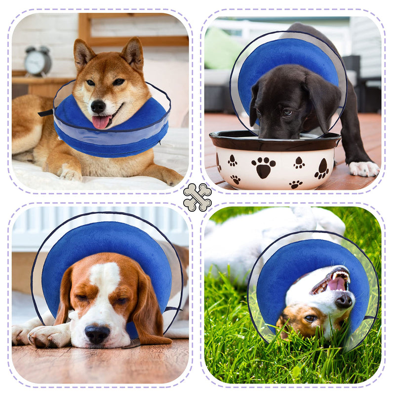 Zeaxuie Soft Inflatable Dog Cone Collar for Dogs After Surgery with Enhanced Anti-Licking for Unrestricted in Daily Life (Pack of One) X-Small - PawsPlanet Australia