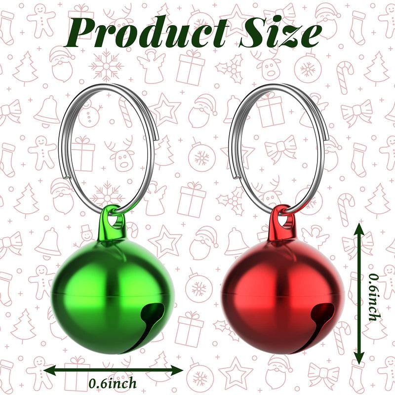 Outus 24 Sets of Cat Bells for Cat and Dog Collar Pendant Pet Cat and Dog Bell Pet Pendant Accessories Red, Green - PawsPlanet Australia