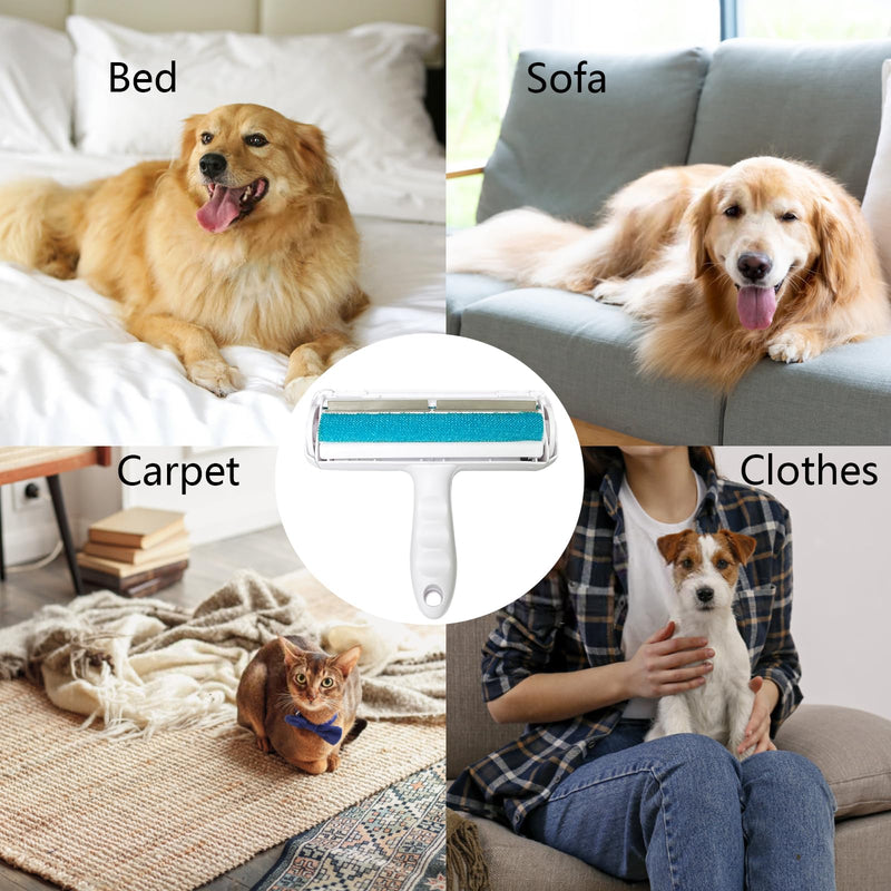 Fayemint Pet Hair Remover, Self-Cleaning Pet Hair Remover, Lint Roller Pet Hair Remover, for Cleaning Clothes, Sofas, Bedding, Furniture, Etc - PawsPlanet Australia