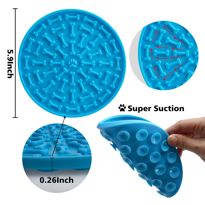 [Australia] - GAGILAND Silicone Dog Lick Mat Slow Feeder Dog Distraction Lick Pad with Suction Licking Buddy for Dogs Bathing, Grooming, Anxiety 