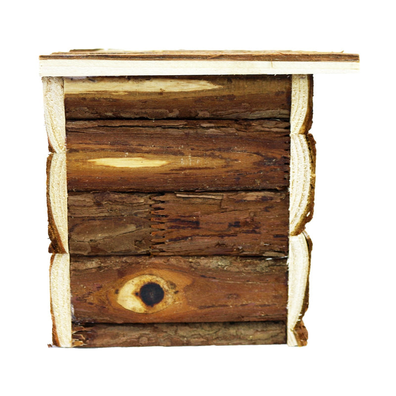 Pet Ting Natural Living Jerrik Log House 28 x 16 x 18cm Hamster Rat Guinea Pig - PawsPlanet Australia
