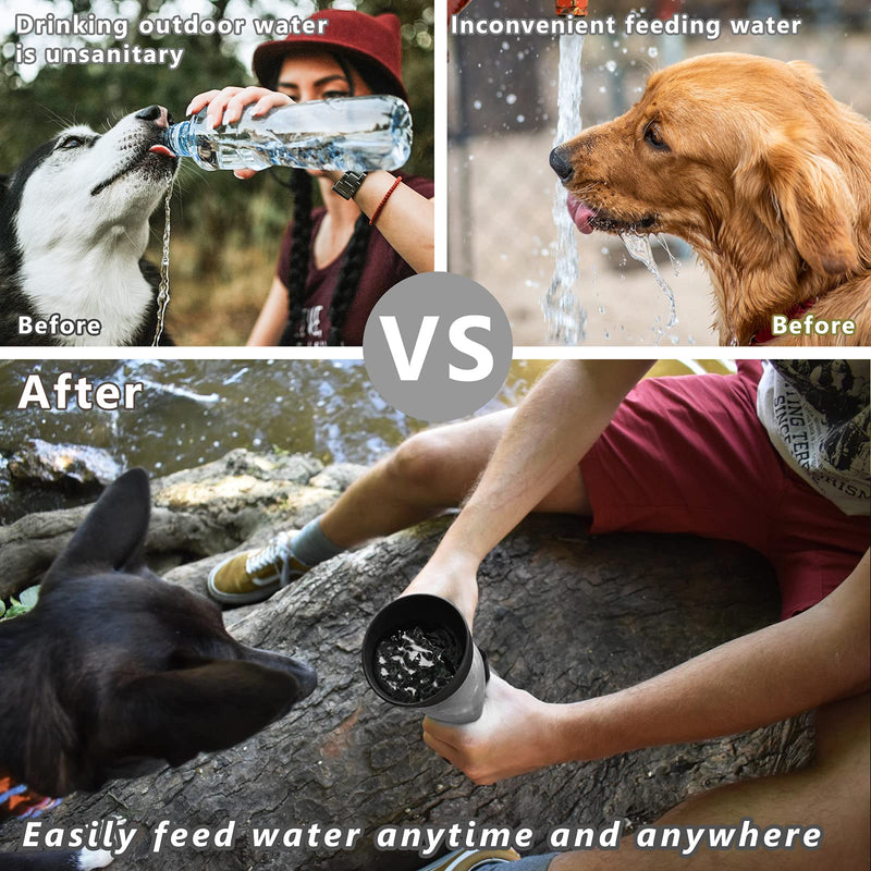 lesotc Dog Water Bottles, Dog Water Bottles Travel, Portable Dog Water Bottle, BPA Free (18oz-TBlue) 18oz 18oz-TBlue - PawsPlanet Australia
