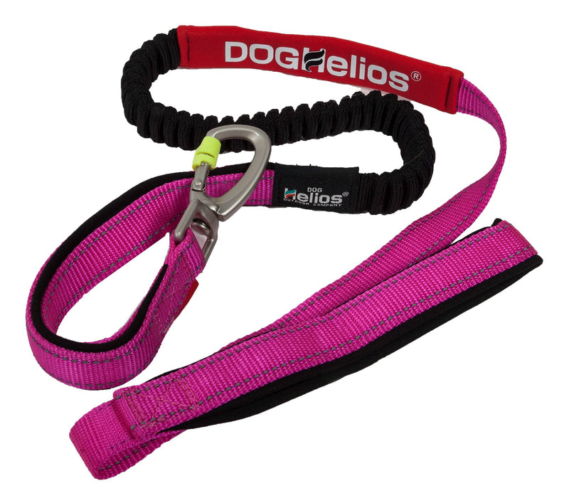 [Australia] - DOGHELIOS 'Neo-Indestructible' Embroidered Thick Durable Pet Dog Leash and Collar, Large, Pink 