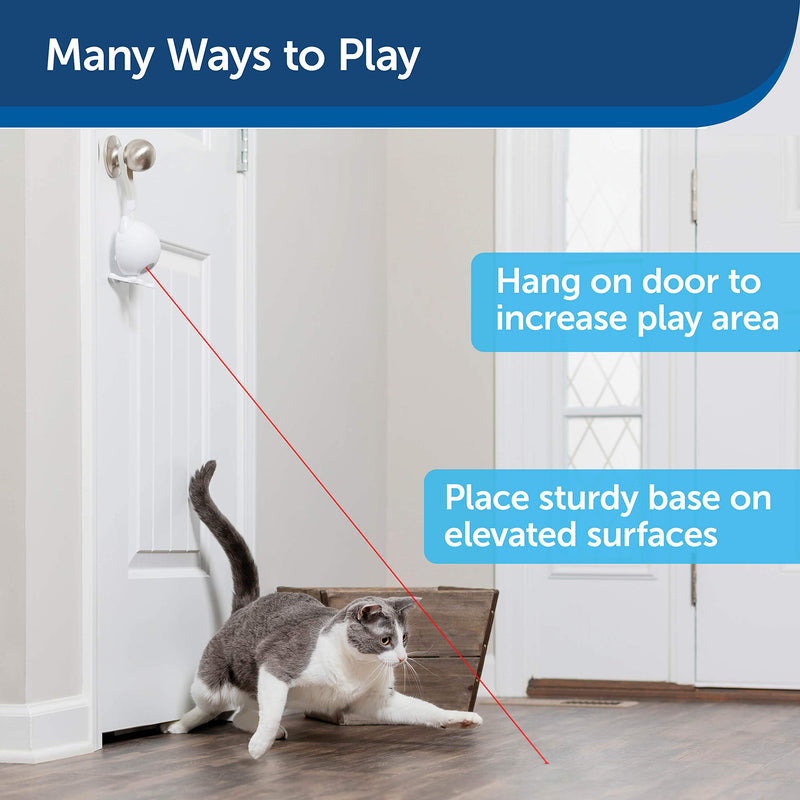 [Australia] - PetSafe Dancing Dot - Interactive Cat Laser Toy - 2 Play Modes - Works Great on Elevated Surfaces 