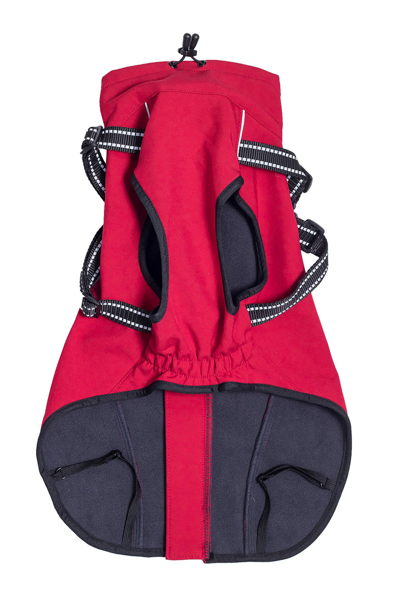 CHIARA Charlie Softshell Jacket, Red, X-Large XL - PawsPlanet Australia