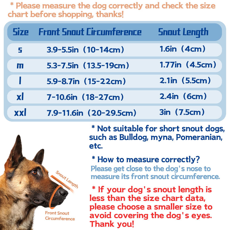 Dog Muzzle, Soft Muzzle for Medium Large Sized Dog to Anti and Prevent Biting Barking Chewing, Air Mesh Large No Barking Muzzle with Reflective & Adjustable Strap for Medium Large Sized Dog(Blue-L - PawsPlanet Australia